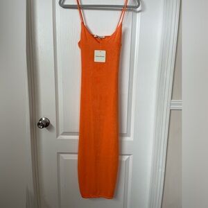 Midi Orange Dress